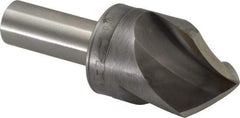 M.A. Ford - 1-1/4" Head Diam, 5/8" Shank Diam, 3 Flute 90° High Speed Steel Countersink - Bright Finish, 3-1/2" OAL, 0.38" Nose Diam, Single End, Straight Shank, Right Hand Cut - Exact Tool & Supply