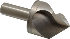 M.A. Ford - 2" Head Diam, 3/4" Shank Diam, 3 Flute 90° High Speed Steel Countersink - Bright Finish, 4-1/4" OAL, 0.6" Nose Diam, Single End, Straight Shank, Right Hand Cut - Exact Tool & Supply