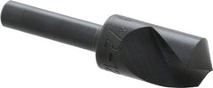 M.A. Ford - 1/2" Head Diam, 1/4" Shank Diam, 1 Flute 120° High Speed Steel Countersink - Bright Finish, 2" OAL, 0.06" Nose Diam, Single End, Straight Shank, Right Hand Cut - Exact Tool & Supply