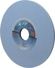 Norton - 7" Diam x 1-1/4" Hole x 1/4" Thick, J Hardness, 80 Grit Surface Grinding Wheel - Ceramic, Type 1, Medium Grade, 3,600 Max RPM, Vitrified Bond, No Recess - Exact Tool & Supply