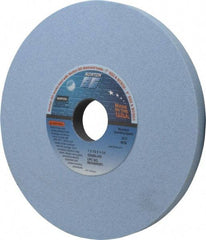Norton - 7" Diam x 1-1/4" Hole x 1/2" Thick, J Hardness, 80 Grit Surface Grinding Wheel - Ceramic, Type 1, Medium Grade, 3,600 Max RPM, Vitrified Bond, No Recess - Exact Tool & Supply