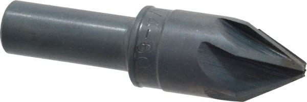 M.A. Ford - 3/4" Head Diam, 1/2" Shank Diam, 6 Flute 60° High Speed Steel Countersink - Exact Tool & Supply
