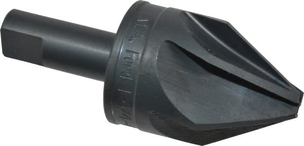 M.A. Ford - 1-1/4" Head Diam, 1/2" Shank Diam, 6 Flute 60° High Speed Steel Countersink - Exact Tool & Supply