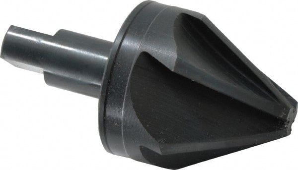 M.A. Ford - 2" Head Diam, 3/4" Shank Diam, 6 Flute 60° High Speed Steel Countersink - Exact Tool & Supply