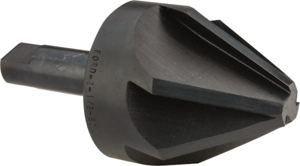 M.A. Ford - 2-1/2" Head Diam, 3/4" Shank Diam, 6 Flute 60° High Speed Steel Countersink - Exact Tool & Supply