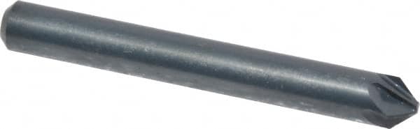 M.A. Ford - 3/16" Head Diam, 3/16" Shank Diam, 6 Flute 82° High Speed Steel Countersink - Exact Tool & Supply