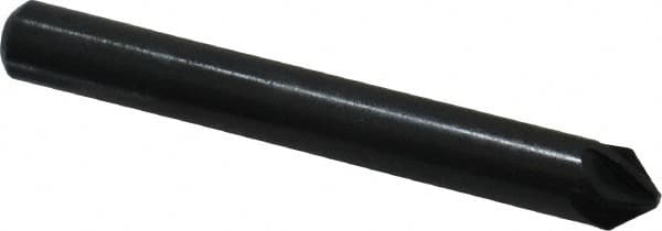 M.A. Ford - 1/4" Head Diam, 1/4" Shank Diam, 6 Flute 82° High Speed Steel Countersink - Exact Tool & Supply