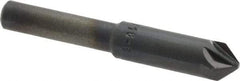 M.A. Ford - 5/16" Head Diam, 1/4" Shank Diam, 6 Flute 82° High Speed Steel Countersink - Bright Finish, 2" OAL, 0.08" Nose Diam, Single End, Straight Shank, Right Hand Cut - Exact Tool & Supply
