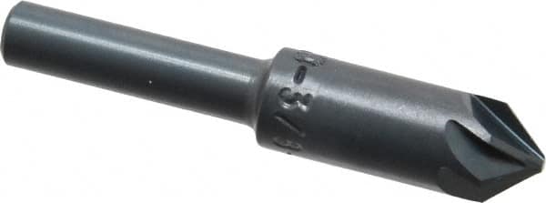 M.A. Ford - 3/8" Head Diam, 1/4" Shank Diam, 6 Flute 82° High Speed Steel Countersink - Exact Tool & Supply