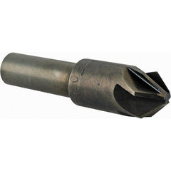 M.A. Ford - 1/2" Head Diam, 3/8" Shank Diam, 6 Flute 82° High Speed Steel Countersink - Exact Tool & Supply