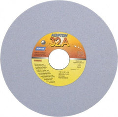 Norton - 7" Diam x 1-1/4" Hole x 1/4" Thick, K Hardness, 100 Grit Surface Grinding Wheel - Aluminum Oxide, Type 1, Fine Grade, 3,600 Max RPM, Vitrified Bond, No Recess - Exact Tool & Supply