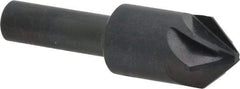 M.A. Ford - 5/8" Head Diam, 3/8" Shank Diam, 6 Flute 82° High Speed Steel Countersink - Bright Finish, 2-1/4" OAL, 0.18" Nose Diam, Single End, Straight Shank, Right Hand Cut - Exact Tool & Supply