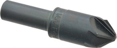 M.A. Ford - 3/4" Head Diam, 1/2" Shank Diam, 6 Flute 82° High Speed Steel Countersink - Exact Tool & Supply