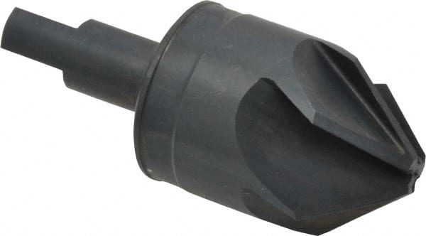 M.A. Ford - 1-1/4" Head Diam, 1/2" Shank Diam, 6 Flute 82° High Speed Steel Countersink - Exact Tool & Supply