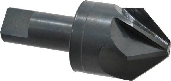 M.A. Ford - 1-1/2" Head Diam, 3/4" Shank Diam, 6 Flute 82° High Speed Steel Countersink - Exact Tool & Supply