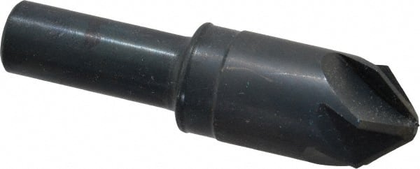 M.A. Ford - 3/4" Head Diam, 1/2" Shank Diam, 6 Flute 90° High Speed Steel Countersink - Exact Tool & Supply