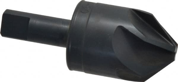 M.A. Ford - 1-1/4" Head Diam, 1/2" Shank Diam, 6 Flute 90° High Speed Steel Countersink - Exact Tool & Supply