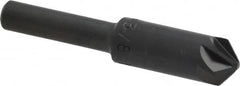 M.A. Ford - 3/8" Head Diam, 1/4" Shank Diam, 6 Flute 100° High Speed Steel Countersink - Exact Tool & Supply