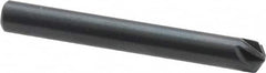 M.A. Ford - 3/16" Head Diam, 3/16" Shank Diam, 6 Flute 120° High Speed Steel Countersink - Exact Tool & Supply