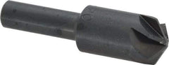 M.A. Ford - 5/8" Head Diam, 3/8" Shank Diam, 6 Flute 120° High Speed Steel Countersink - Bright Finish, 2-1/4" OAL, 0.18" Nose Diam, Single End, Straight Shank, Right Hand Cut - Exact Tool & Supply