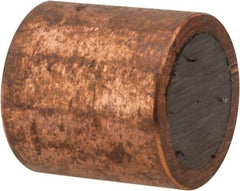 Mag-Mate - 1/4" Diam x 1/4" High, 0.06 Lb Average & 0.11 Lb Max Pull Force, Brass Alnico Shielded Magnet - 800°F Max Operating Temp, 0.032" Wall Thickness - Exact Tool & Supply