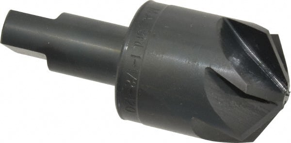 M.A. Ford - 1-1/2" Head Diam, 3/4" Shank Diam, 6 Flute 120° High Speed Steel Countersink - Exact Tool & Supply
