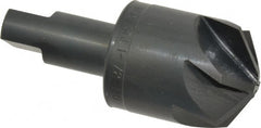 M.A. Ford - 1-1/2" Head Diam, 3/4" Shank Diam, 6 Flute 120° High Speed Steel Countersink - Exact Tool & Supply