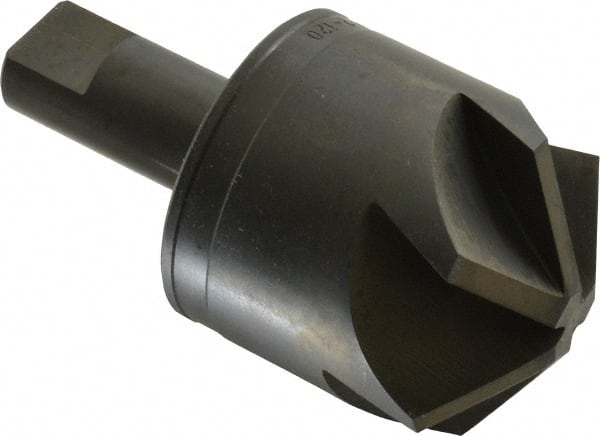 M.A. Ford - 2" Head Diam, 3/4" Shank Diam, 6 Flute 120° High Speed Steel Countersink - Exact Tool & Supply