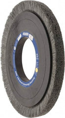 Osborn - 14" OD, 5-1/4" Arbor Hole, Crimped Nylon Wheel Brush - 1" Face Width, 1-1/4" Trim Length, 0.028" Filament Diam, 1,800 RPM - Exact Tool & Supply