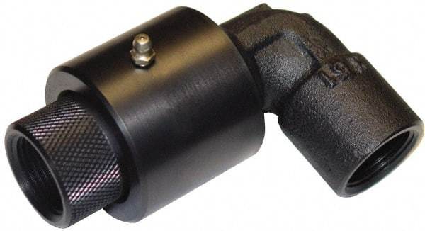 Barco - 4" Pipe, 4" Flange Thickness, Plane Swivel, Single 90 Elbow Swivel Joint - Carbon Steel, Size Code 32, NPT Ends - Exact Tool & Supply