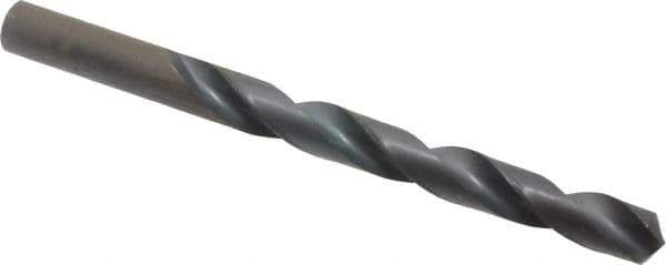 Hertel - 10.9mm 118° High Speed Steel Jobber Drill - Oxide Finish, Right Hand Cut, Spiral Flute, Straight Shank, 140mm OAL, Standard Point - Exact Tool & Supply