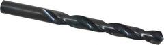 Hertel - 12.8mm 118° High Speed Steel Jobber Drill - Oxide Finish, Right Hand Cut, Spiral Flute, Straight Shank, 152mm OAL, Standard Point - Exact Tool & Supply