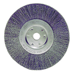 ‎6″ Diameter-1/2″-5/8″ Arbor Hole - Crimped Steel Wire Straight Wheel - Exact Tool & Supply