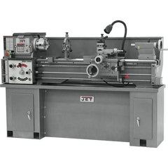 Jet - 13" Swing, 120" Between Centers, 230 Volt, Single Phase Bench Lathe - 5MT Taper, 2 hp, 70 to 1,600 RPM, 1-3/8" Bore Diam - Exact Tool & Supply