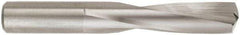 M.A. Ford - #39 135° Spiral Flute Solid Carbide Screw Machine Drill Bit - TiN Finish, Right Hand Cut, 13/16" Flute Length, 1-13/16" OAL, Straight Shank - Exact Tool & Supply