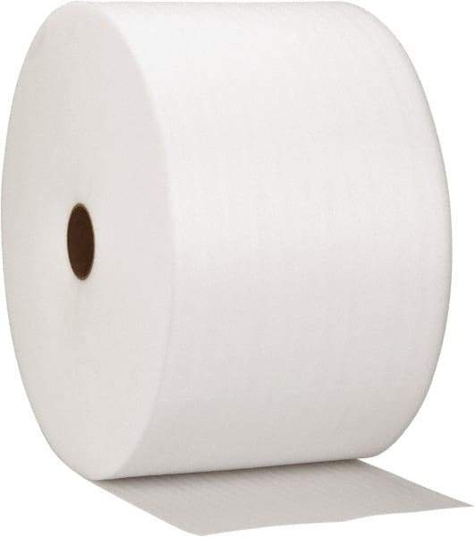 Value Collection - 1,000' Long x 12" Wide x 1/32" Thick, Polyethylene Foam - White - Exact Tool & Supply