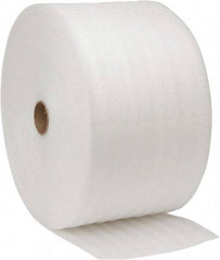 Value Collection - 375' Long x 12" Wide x 3/32" Thick, Polyethylene Foam - White - Exact Tool & Supply
