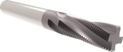 Allied Machine and Engineering - M14x1.50 Metric, 0.37" Cutting Diam, 4 Flute, Solid Carbide Helical Flute Thread Mill - Internal/External Thread, 7/8" LOC, 3-1/2" OAL, 3/8" Shank Diam - Exact Tool & Supply
