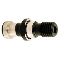 Iscar - CAT50 Taper, 1-8 Thread, 45° Angle Radius, Standard Retention Knob - 3.15" OAL, 29/32" Knob Diam, 1.78" from Knob to Flange, 0.236" Coolant Hole, Through Coolant - Exact Tool & Supply