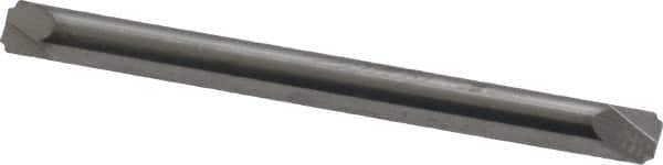 ProMax - 0.015" Radius, 1/8" Mill Diam, 2 Flute Solid Carbide Corner Rounding End Mill - Double End, Uncoated, 1-1/2" OAL, 1/8" Shank Diam - Exact Tool & Supply