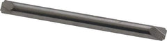 ProMax - 0.015" Radius, 1/8" Mill Diam, 2 Flute Solid Carbide Corner Rounding End Mill - Double End, Uncoated, 1-1/2" OAL, 1/8" Shank Diam - Exact Tool & Supply