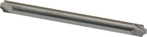 ProMax - 0.031" Radius, 1/8" Mill Diam, 2 Flute Solid Carbide Corner Rounding End Mill - Double End, Uncoated, 1-1/2" OAL, 1/8" Shank Diam - Exact Tool & Supply