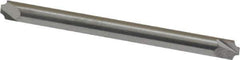 ProMax - 0.031" Radius, 1/8" Mill Diam, 2 Flute Solid Carbide Corner Rounding End Mill - Double End, Uncoated, 1-1/2" OAL, 1/8" Shank Diam - Exact Tool & Supply