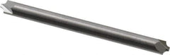 ProMax - 0.04" Radius, 1/8" Mill Diam, 2 Flute Solid Carbide Corner Rounding End Mill - Double End, Uncoated, 1-1/2" OAL, 1/8" Shank Diam - Exact Tool & Supply
