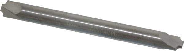 ProMax - 0.046" Radius, 3/16" Mill Diam, 2 Flute Solid Carbide Corner Rounding End Mill - Double End, Uncoated, 2" OAL, 3/16" Shank Diam - Exact Tool & Supply