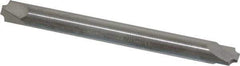 ProMax - 0.046" Radius, 3/16" Mill Diam, 2 Flute Solid Carbide Corner Rounding End Mill - Double End, Uncoated, 2" OAL, 3/16" Shank Diam - Exact Tool & Supply