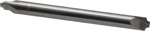 ProMax - 0.05" Radius, 3/16" Mill Diam, 2 Flute Solid Carbide Corner Rounding End Mill - Double End, Uncoated, 2" OAL, 3/16" Shank Diam - Exact Tool & Supply