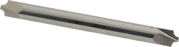 ProMax - 0.062" Radius, 3/16" Mill Diam, 2 Flute Solid Carbide Corner Rounding End Mill - Double End, Uncoated, 2" OAL, 3/16" Shank Diam - Exact Tool & Supply