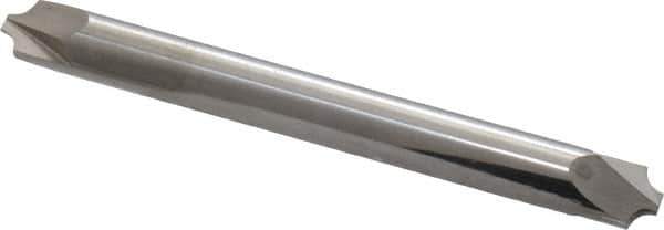 ProMax - 0.078" Radius, 1/4" Mill Diam, 2 Flute Solid Carbide Corner Rounding End Mill - Double End, Uncoated, 2-1/2" OAL, 1/4" Shank Diam - Exact Tool & Supply
