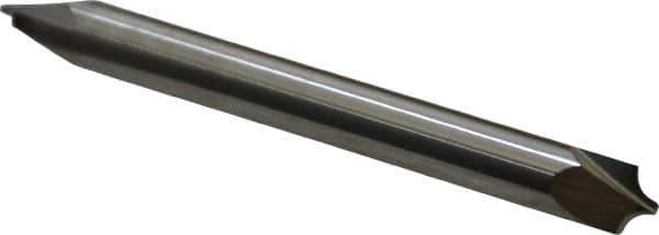 ProMax - 0.094" Radius, 1/4" Mill Diam, 2 Flute Solid Carbide Corner Rounding End Mill - Double End, Uncoated, 2-1/2" OAL, 1/4" Shank Diam - Exact Tool & Supply